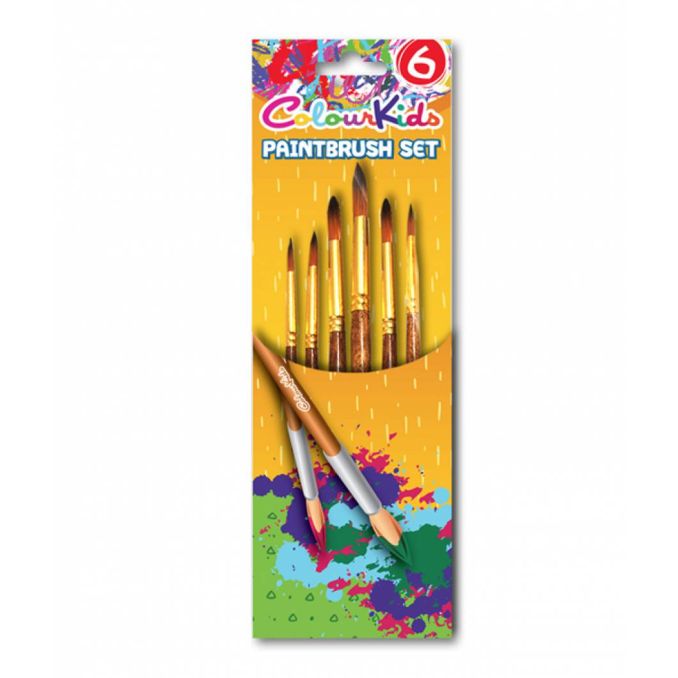 Alte accesorii - Pensule, varf ascutit, 6 buc/set, School Friendly Alte accesorii - Pensule, varf ascutit, 6 buc/set, School Friendly