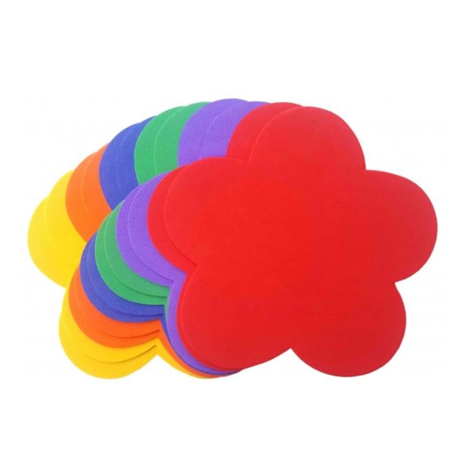 Hartie gumata floare, 14x15 cm, 1 mm, 12 coli/set, diverse culori, Standard Hartie gumata floare, 14x15 cm, 1 mm, 12 coli/set, diverse culori, Standard