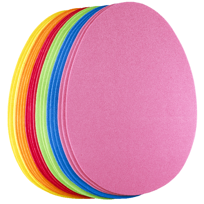 Hartie gumata ou, 14x15 cm, 1 mm, 12 buc/set, diverse culori, Standard Hartie gumata ou, 14x15 cm, 1 mm, 12 buc/set, diverse culori, Standard