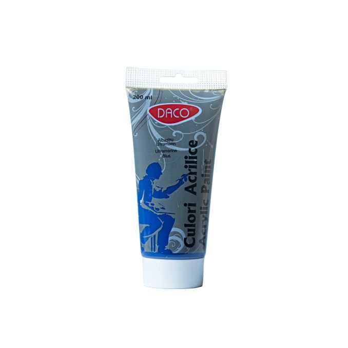 Produse - Culori acrilice, 200 ml, albastru marin, Daco Produse - Culori acrilice, 200 ml, albastru marin, Daco