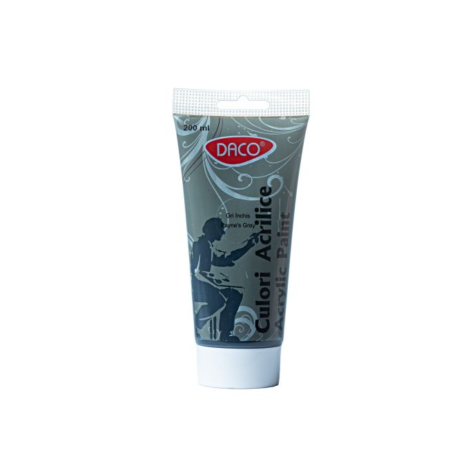 Produse - Culori acrilice, 200 ml, gri, Daco