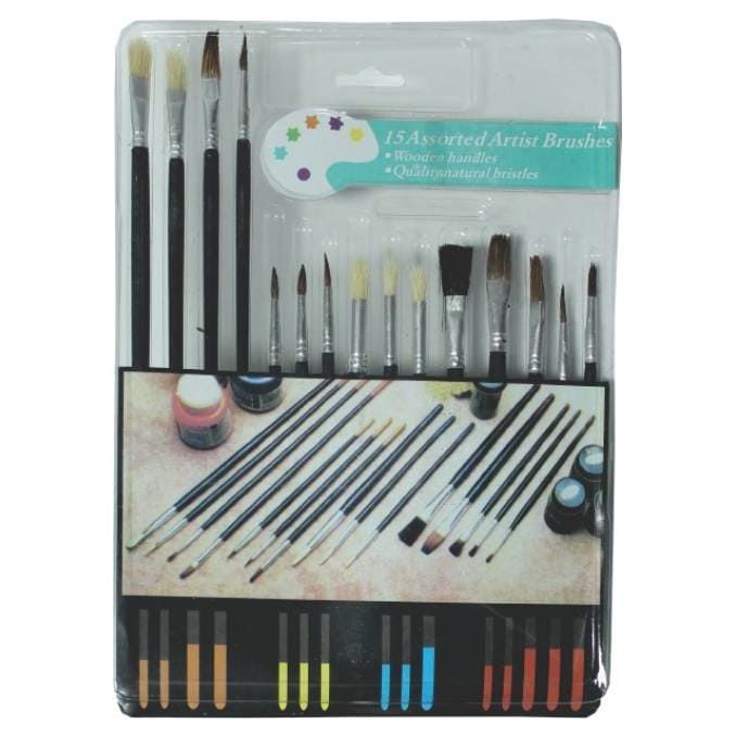 Pensule, par sintetic, 15 buc/set, Standard Pensule, par sintetic, 15 buc/set, Standard