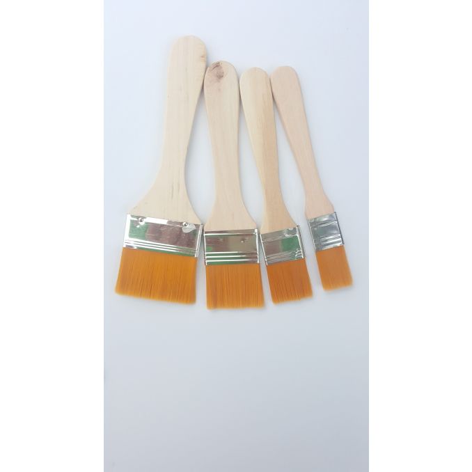 Pensule, par naylon, varf lat, 4 buc/set, Standard Pensule, par naylon, varf lat, 4 buc/set, Standard