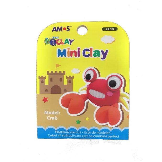 Set plastilina, model crab, 30 g, diferite culori, Standard Set plastilina, model crab, 30 g, diferite culori, Standard