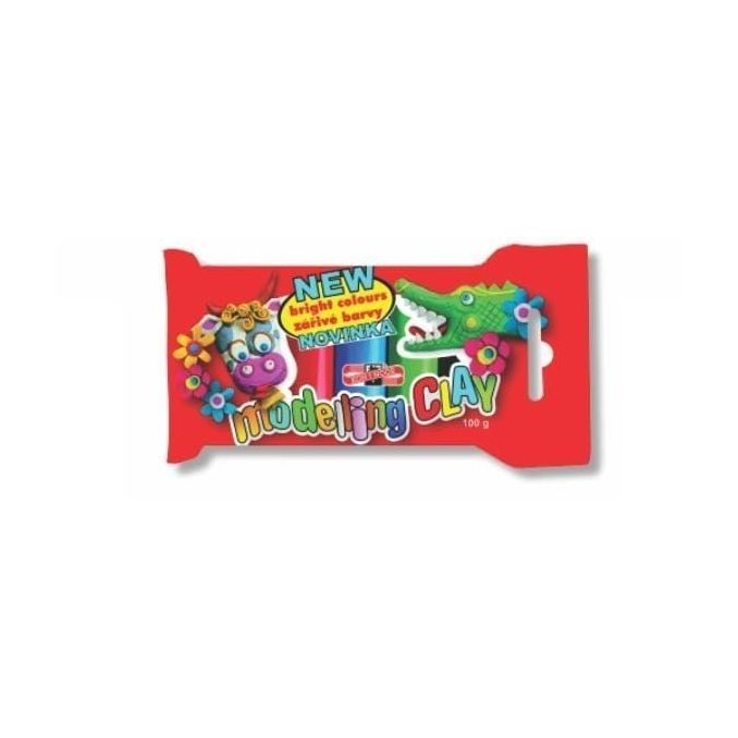 Plastilina, 100 g, 5 culori/set, diferite culori, Standard Plastilina, 100 g, 5 culori/set, diferite culori, Standard
