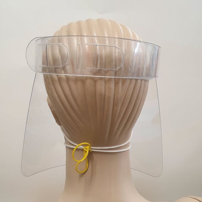 Protectie COVID-19 - Viziera protectie fata, PCV, transparenta, ajustabila, reutilizabila, 2 buc/set