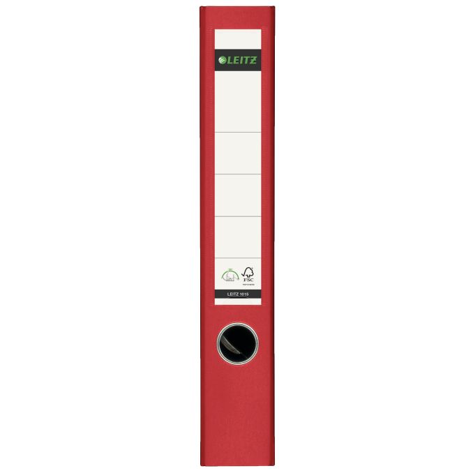 Bibliorafturi - Biblioraft plastifiat A4, 50mm, 180 grade, rosu, Leitz