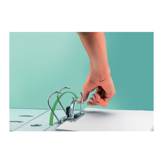 Bibliorafturi - Biblioraft plastifiat A4, 50mm, 180 grade, rosu, Leitz
