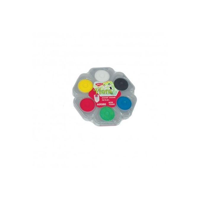 Acuarele, pictura cu degetele, 6 culori/set, Daco Acuarele, pictura cu degetele, 6 culori/set, Daco