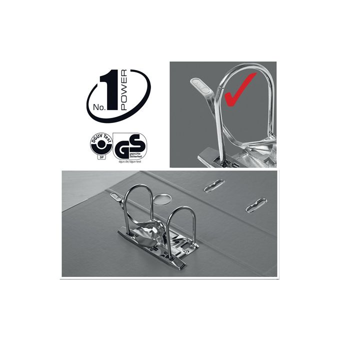 Bibliorafturi - Biblioraft plastifiat int-ext A4, 50mm, albastru, Esselte Standard No.1 Vivida