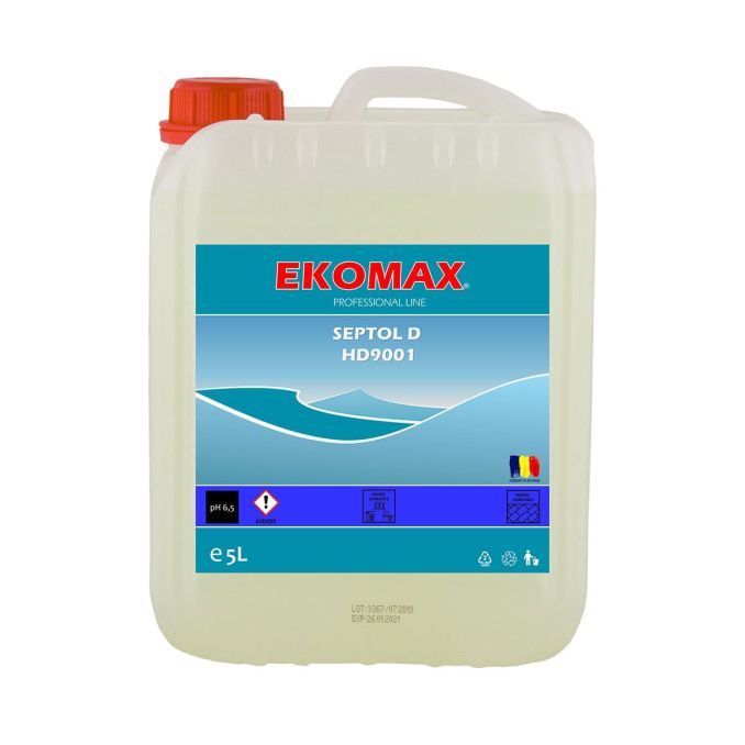 Detergenti diverse suprafete - Detergent Igienizant, multisuprafete, canistra 5L, Ekomax Septol D Detergenti diverse suprafete - Detergent Igienizant, multisuprafete, canistra 5L, Ekomax Septol D