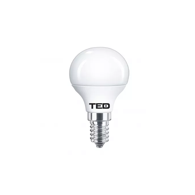Iluminat si electrice - Bec LED, E14, P45, 230V, 7W, 2700K, 530lm, lumina calda, TED Electric