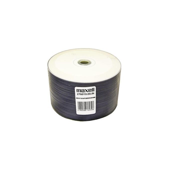 Discuri optice - DVD-R, printabil, 4.7Gb, 16X, 120 minute, 50 buc/set, Maxell