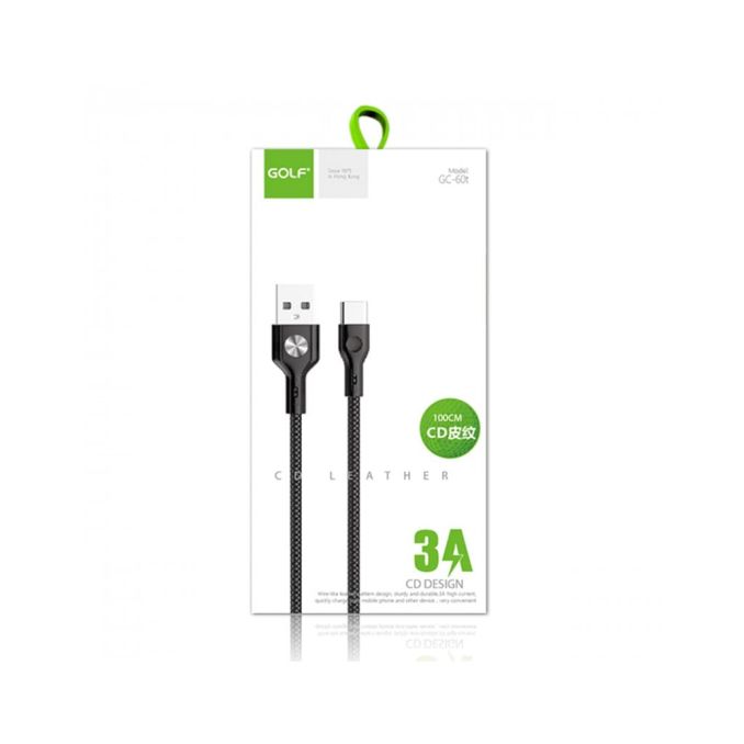 Cabluri si accesorii - Cablu USB - microUSB, CD Leather, negru, Golf GC-60m