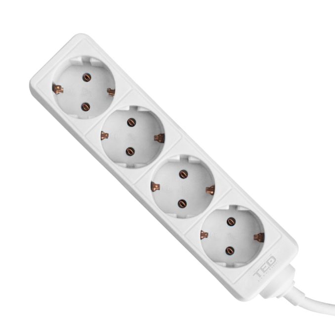 Iluminat si electrice - Prelungitor, 4 prize schuko, 1.5m, cablu 3x1mm, alb, TED Electric