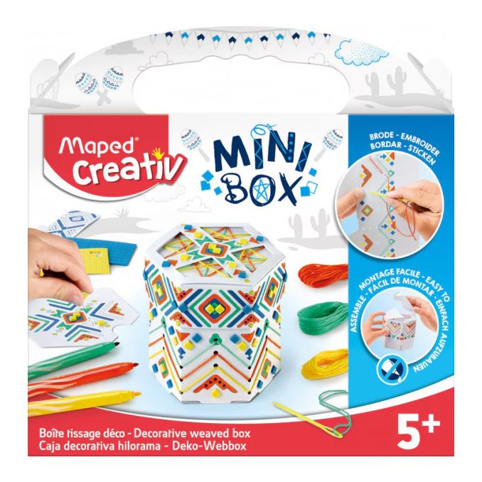 Set creativ, cutie crosetata, Maped Mini Box