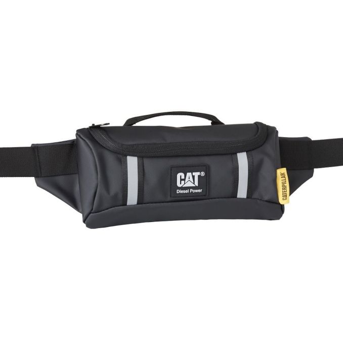 Rucsaci, genti si trolere - Borseta, material impermeabil, negru, Caterpillar Tarp Power - Redwood