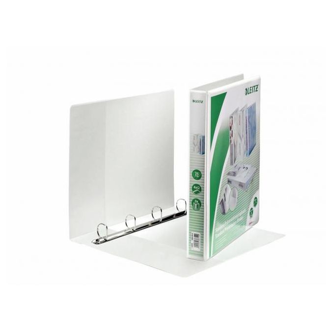 Caiete mecanice - Caiet mecanic A4 Maxi, 3 buzunare exterioare, 4 inele/D30mm, 51mm, alb, Leitz Panorama Caiete mecanice - Caiet mecanic A4 Maxi, 3 buzunare exterioare, 4 inele/D30mm, 51mm, alb, Leitz Panorama