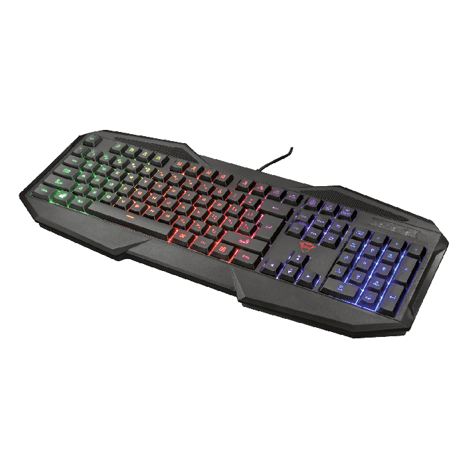 Periferice PC - Tastatura USB, gaming, negru, Trust GXT