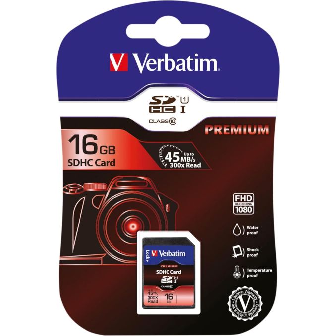 Carduri de memorie - Card de memorie, SDHC, clasa 10, 16GB, Verbatim Carduri de memorie - Card de memorie, SDHC, clasa 10, 16GB, Verbatim