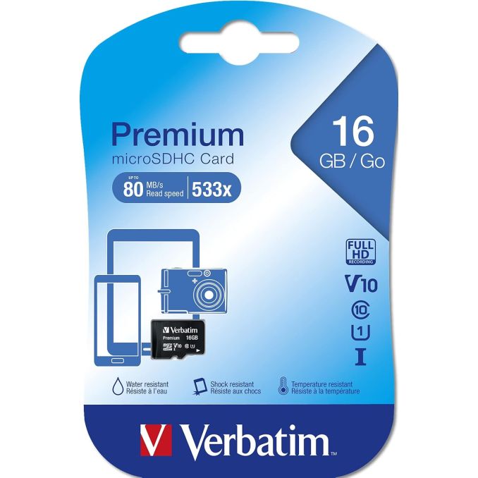 Carduri de memorie - Card de memorie, micro SDHC, clasa 10, 16GB, Verbatim Carduri de memorie - Card de memorie, micro SDHC, clasa 10, 16GB, Verbatim