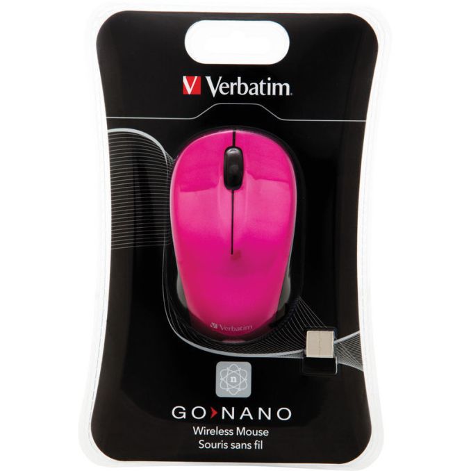 Periferice PC - Mouse Wireless, 1600 dpi roz, Verbatim Periferice PC - Mouse Wireless, 1600 dpi roz, Verbatim