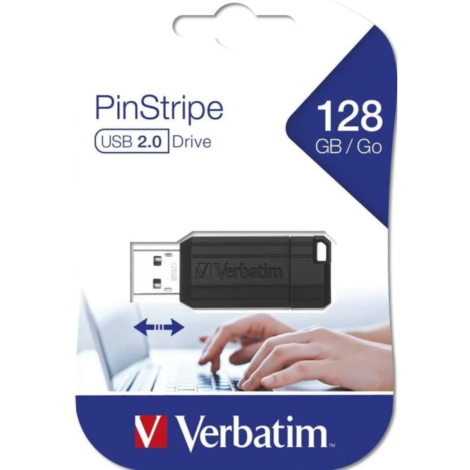 Memorii usb - Memorie stick USB 2.0, 128GB, negru, Verbatim