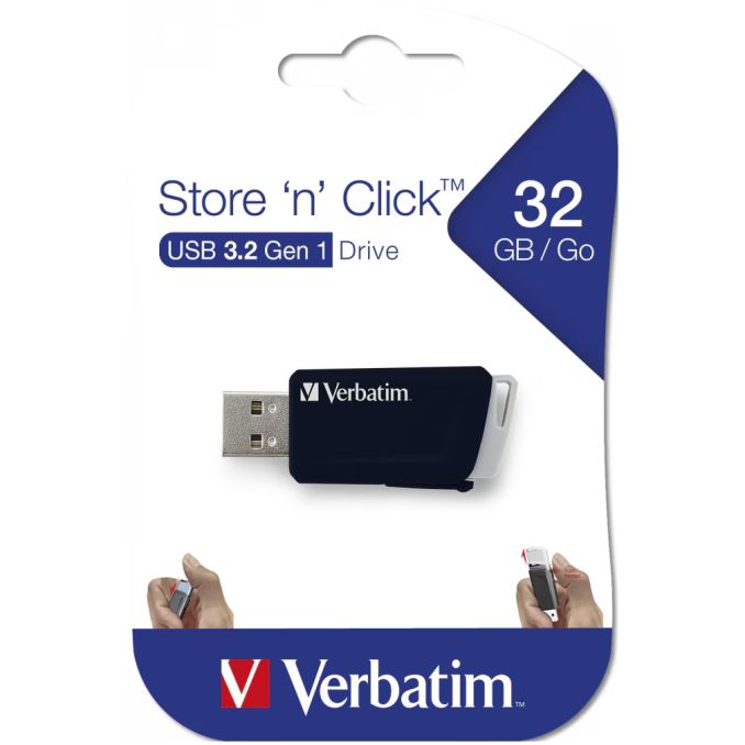 Memorii usb - Memorie stick USB 3.0, 32GB, V3, negru, Verbatim Store