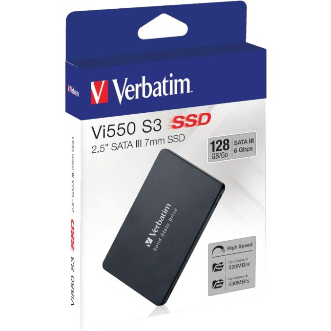 Memorii SSD - SSD, 128GB, SATA-III, 2.5 inch, Verbatim VI550 Memorii SSD - SSD, 128GB, SATA-III, 2.5 inch, Verbatim VI550