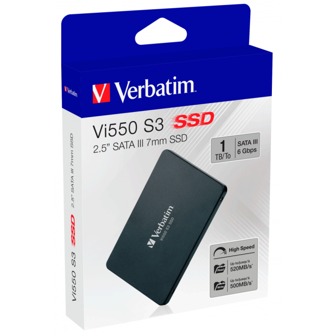 Memorii SSD - SSD, 1TB, SATA-III, 2.5 inch, Verbatim VI550 Memorii SSD - SSD, 1TB, SATA-III, 2.5 inch, Verbatim VI550