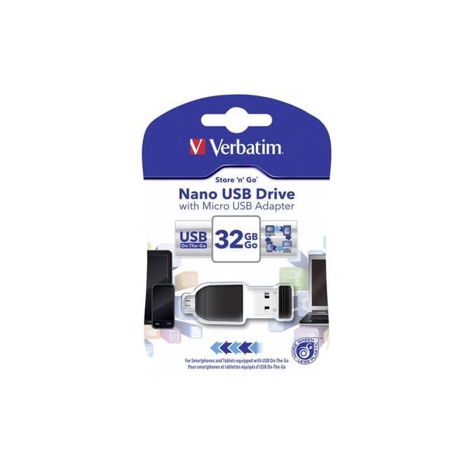 Memorii usb - Memorie stick USB, 2.0, 32GB, cu adaptor, Verbatim