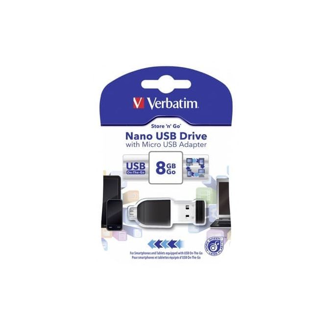 Memorii usb - Memorie stick USB, 2.0, 64GB, cu adaptor, Verbatim Memorii usb - Memorie stick USB, 2.0, 64GB, cu adaptor, Verbatim