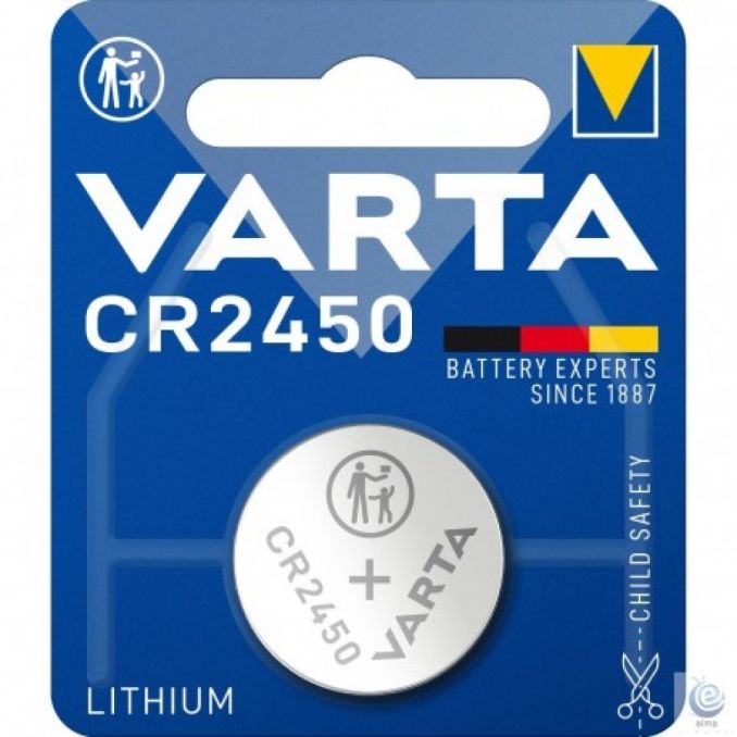 Baterii, acumulatori si incarcatoare - Baterie Varta CR 2450 Capacitate (mAh) 570 Voltaj (V) 3