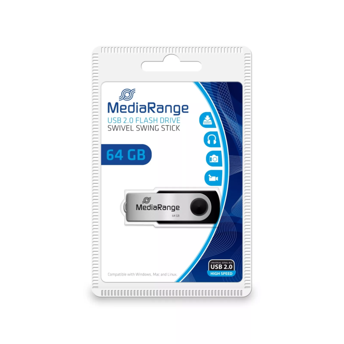 Memorii usb - Memorie stick USB 2.0, 64GB, MediaRange