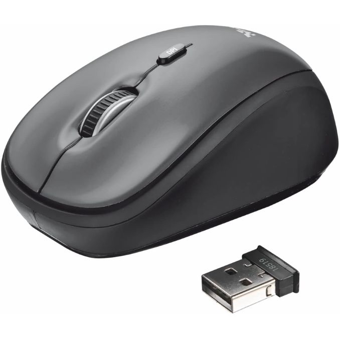 Periferice PC - Mouse wireless, 1600 dpi, negru, Trust Yvi Periferice PC - Mouse wireless, 1600 dpi, negru, Trust Yvi