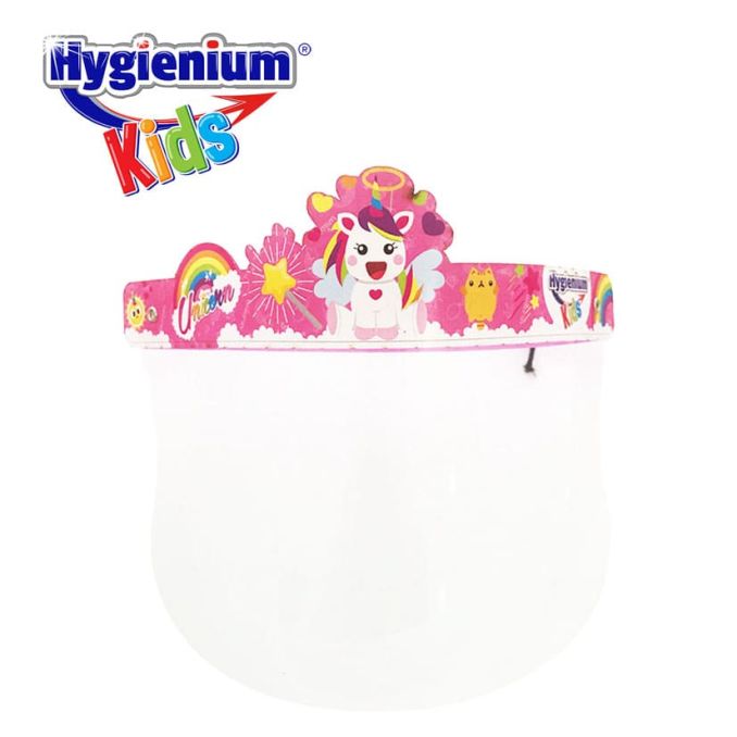 Protectie COVID-19 - Viziera protectie fata, PCV, transparenta, ajustabila, reutilizabila, unicorn, Hygienium Kids Protectie COVID-19 - Viziera protectie fata, PCV, transparenta, ajustabila, reutilizabila, unicorn, Hygienium Kids