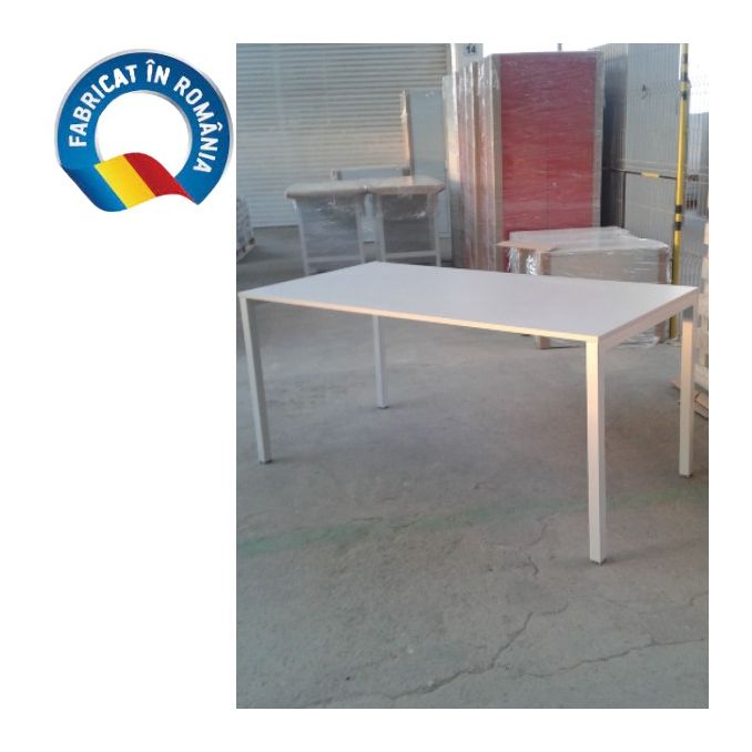 Mese metalice - Masa metal, structura metalica, 160(L)x80(l)x75(H)cm, 15 kg, gri, Standard Mese metalice - Masa metal, structura metalica, 160(L)x80(l)x75(H)cm, 15 kg, gri, Standard