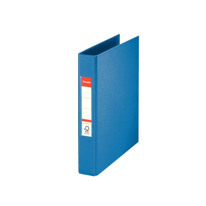Caiete mecanice - Caiet mecanic A5, 2 inele/R25mm, 42mm, albastru, Esselte Standard Vivida