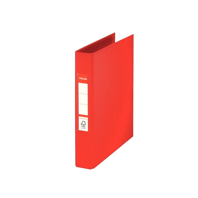Caiete mecanice - Caiet mecanic A5, 2 inele/R25mm, 42mm, rosu, Esselte Standard Vivida Caiete mecanice - Caiet mecanic A5, 2 inele/R25mm, 42mm, rosu, Esselte Standard Vivida