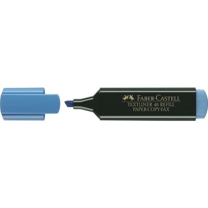 Markere si evidentiatoare - Textmarker, varf tesit 1-5mm, 8 culori/set, Faber-Castell 1548