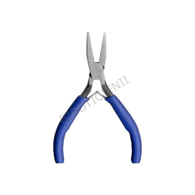 Mini-cleste cu varf plat, diverse utilizari, 10-14.5cm, maner plastic albastru, Meyco