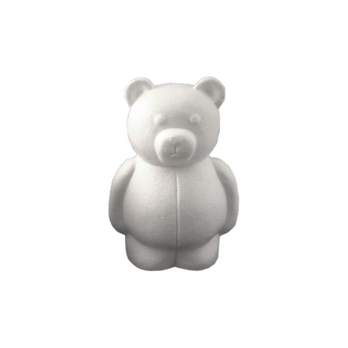 Forme polistiren, ursulet, 25cm (H), alb, Meyco