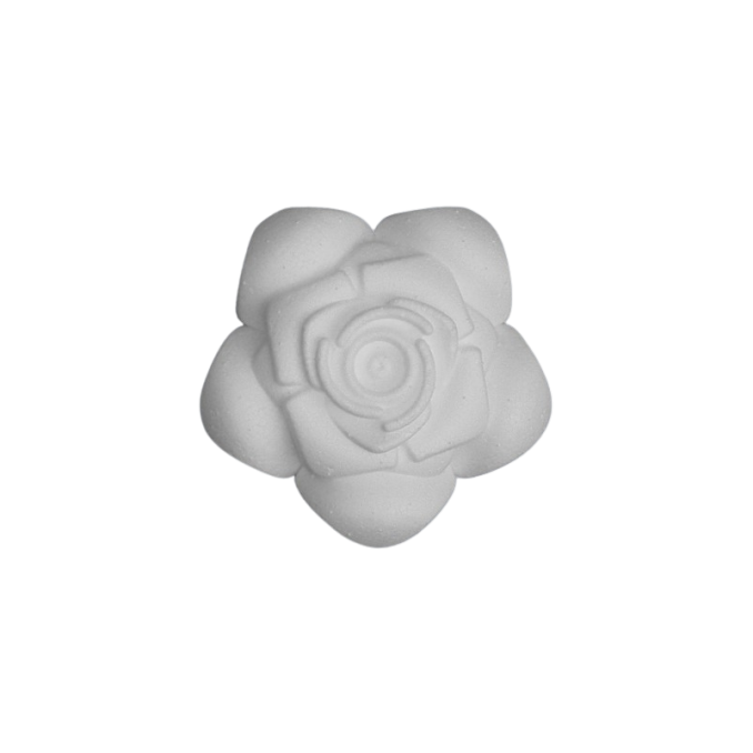 Forme polistiren, floare de trandafir, Ø 8.5cm, alb, Meyco