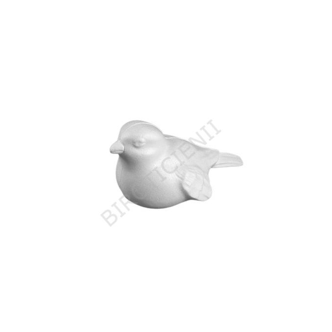 Forme polistiren, pasare, 9x18cm, alb, Meyco