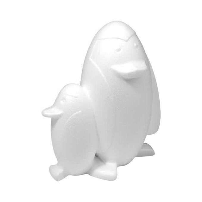 Forme polistiren, pinguini, 15.5cm (H), alb, Meyco