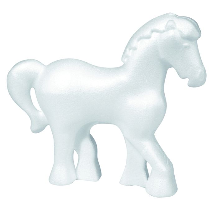Forme polistiren, ponei, 13cm (H), alb, Meyco