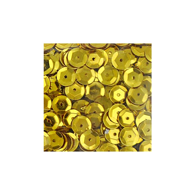 Accesorii creatie, paiete hexagonale, Ø 6mm, 1400 buc/set, auriu, aspect metalic, Meyco