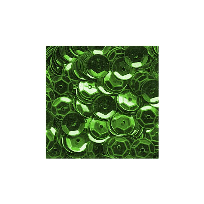 Accesorii creatie, paiete hexagonale, Ø 6mm, 1400 buc/set, verde, aspect metalic, Meyco