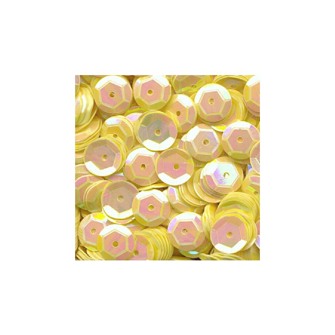 Accesorii creatie, paiete hexagonale, Ø 6mm, 1400 buc/set, galben, aspect irizat, Meyco