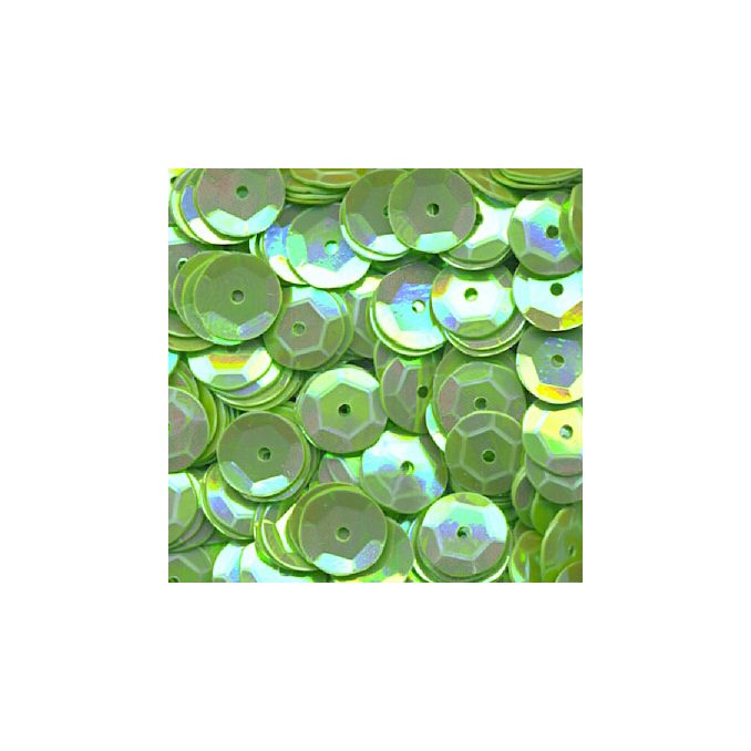 Accesorii creatie, paiete hexagonale, Ø 6mm, 1400 buc/set, verde, aspect irizat, Meyco